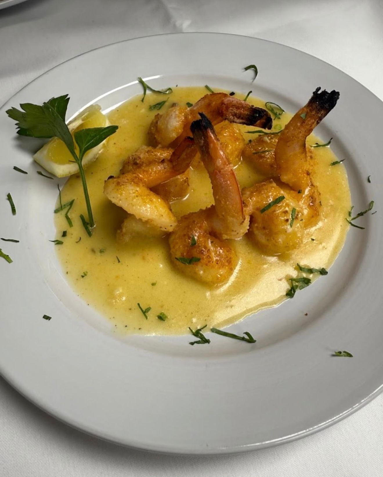 Garlic Shrimp Scampi at Robles Restaurante
